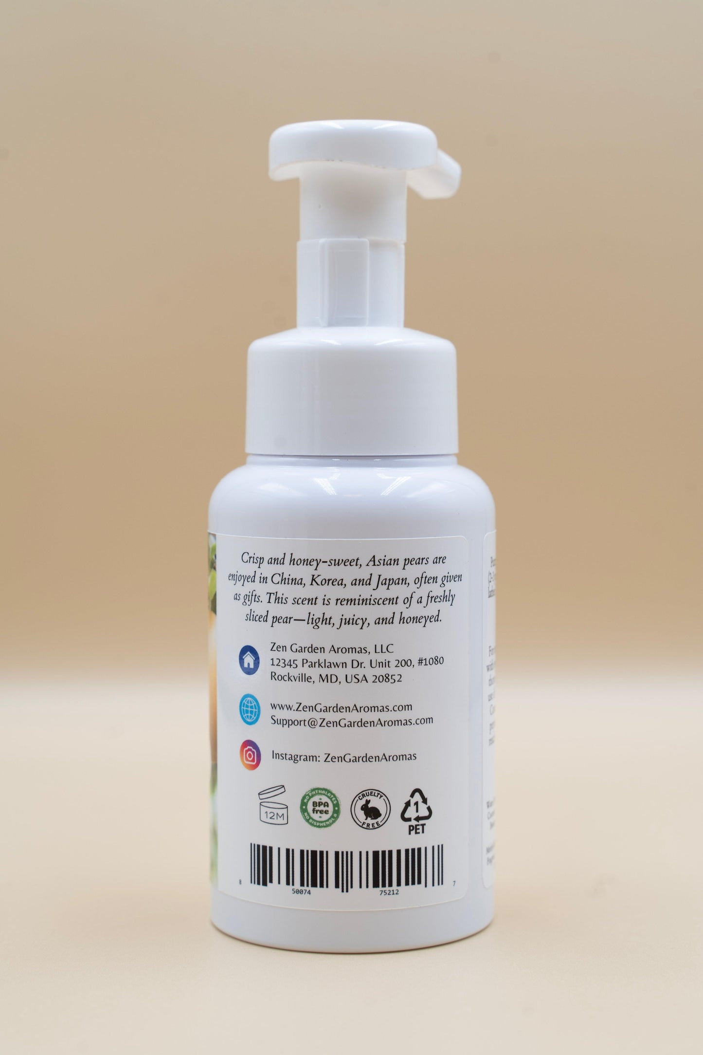 Asian Pear Foaming Soap.