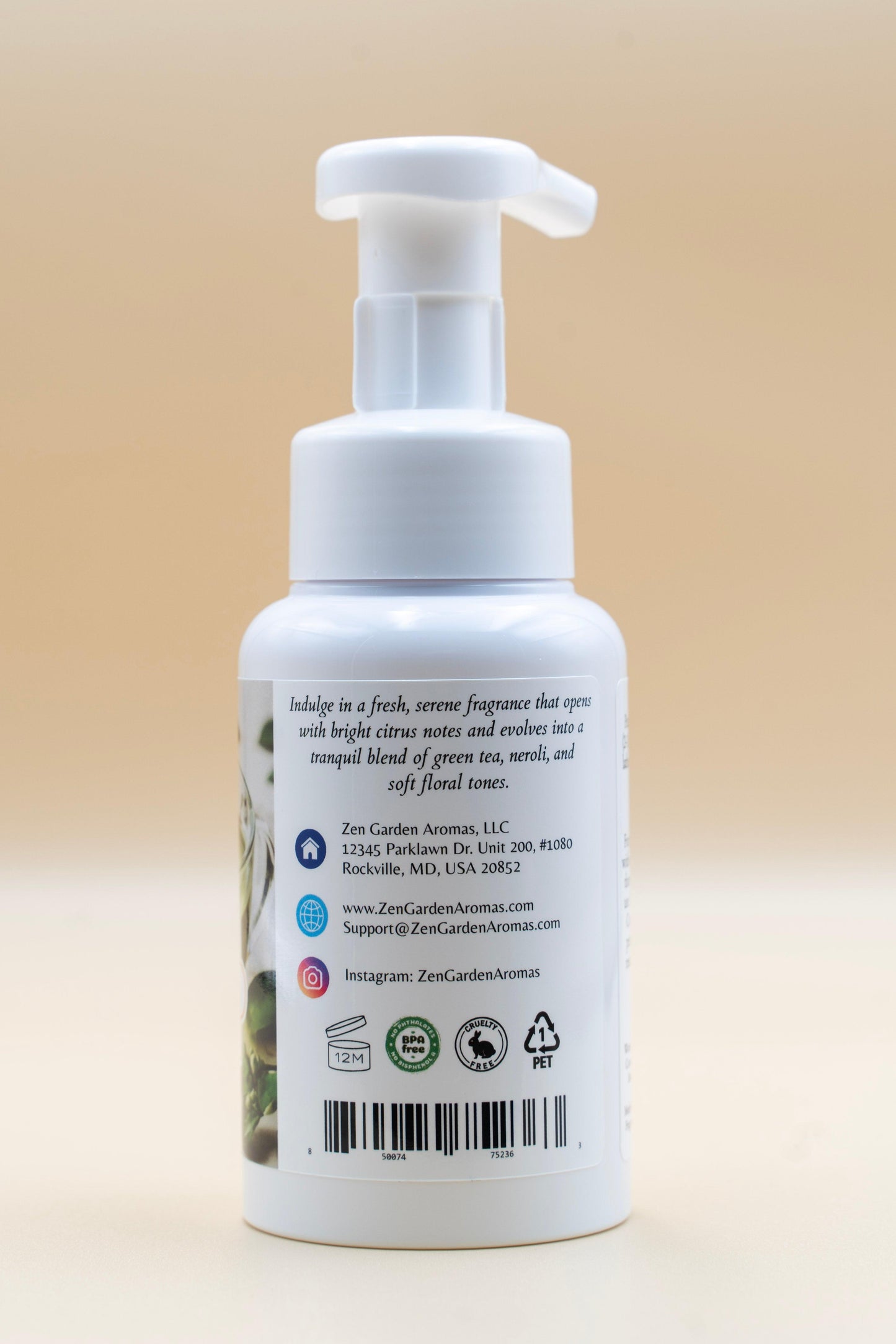 Neroli Green Tea Foaming Soap.