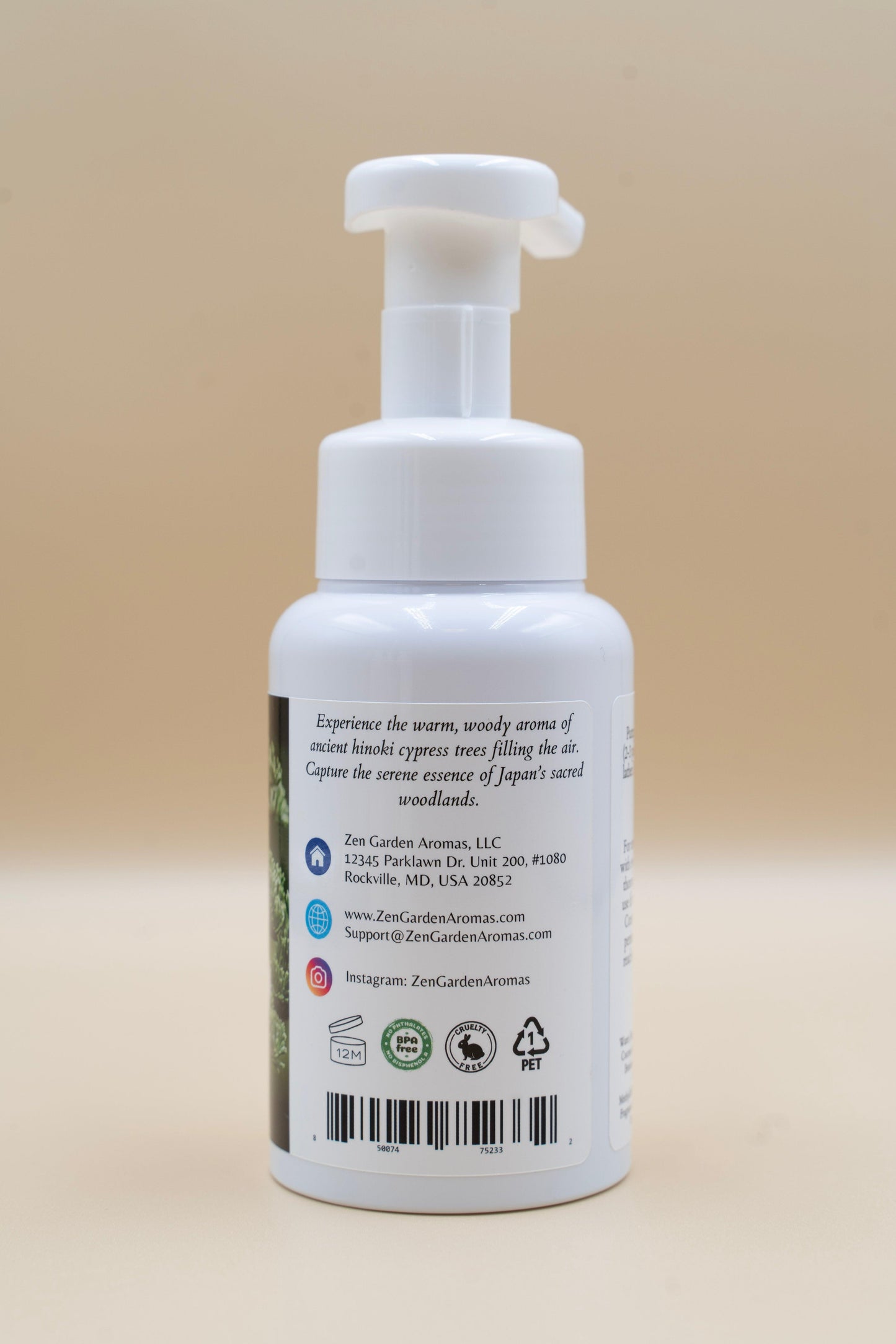 Japanese Hinoki Foaming Soap.