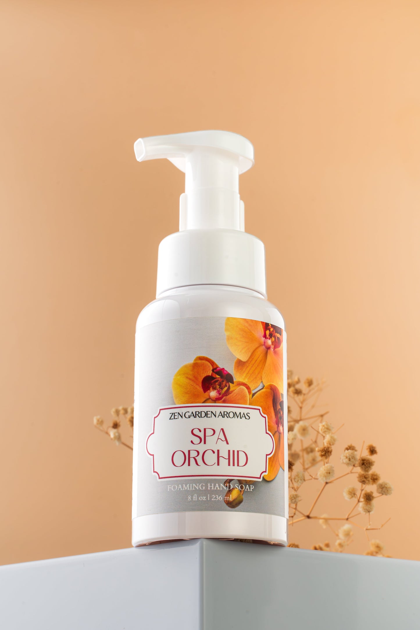 Spa Orchid Foaming Soap.
