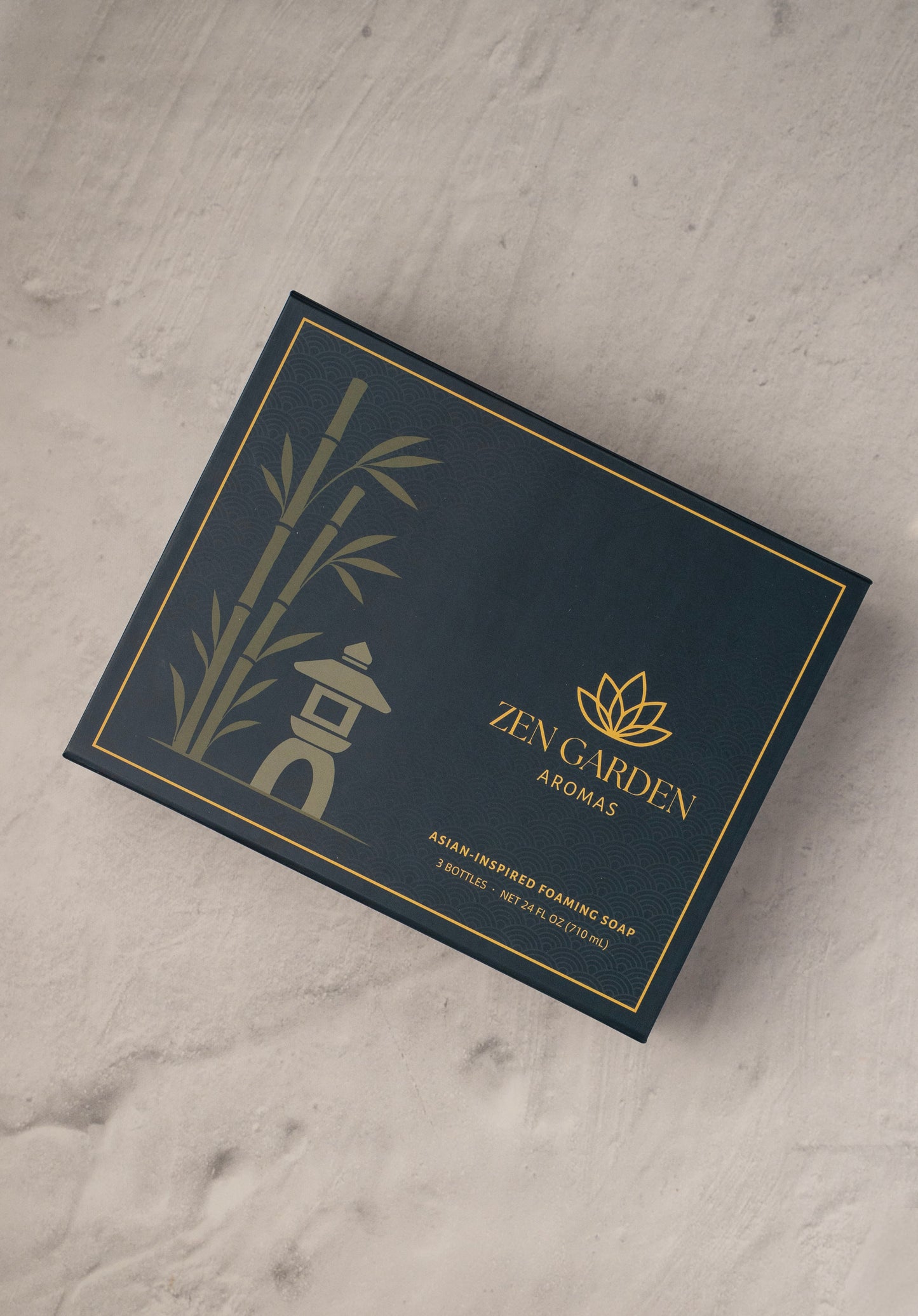 Luxury Foaming Hand Soap Gift Box | Bamboo Design
