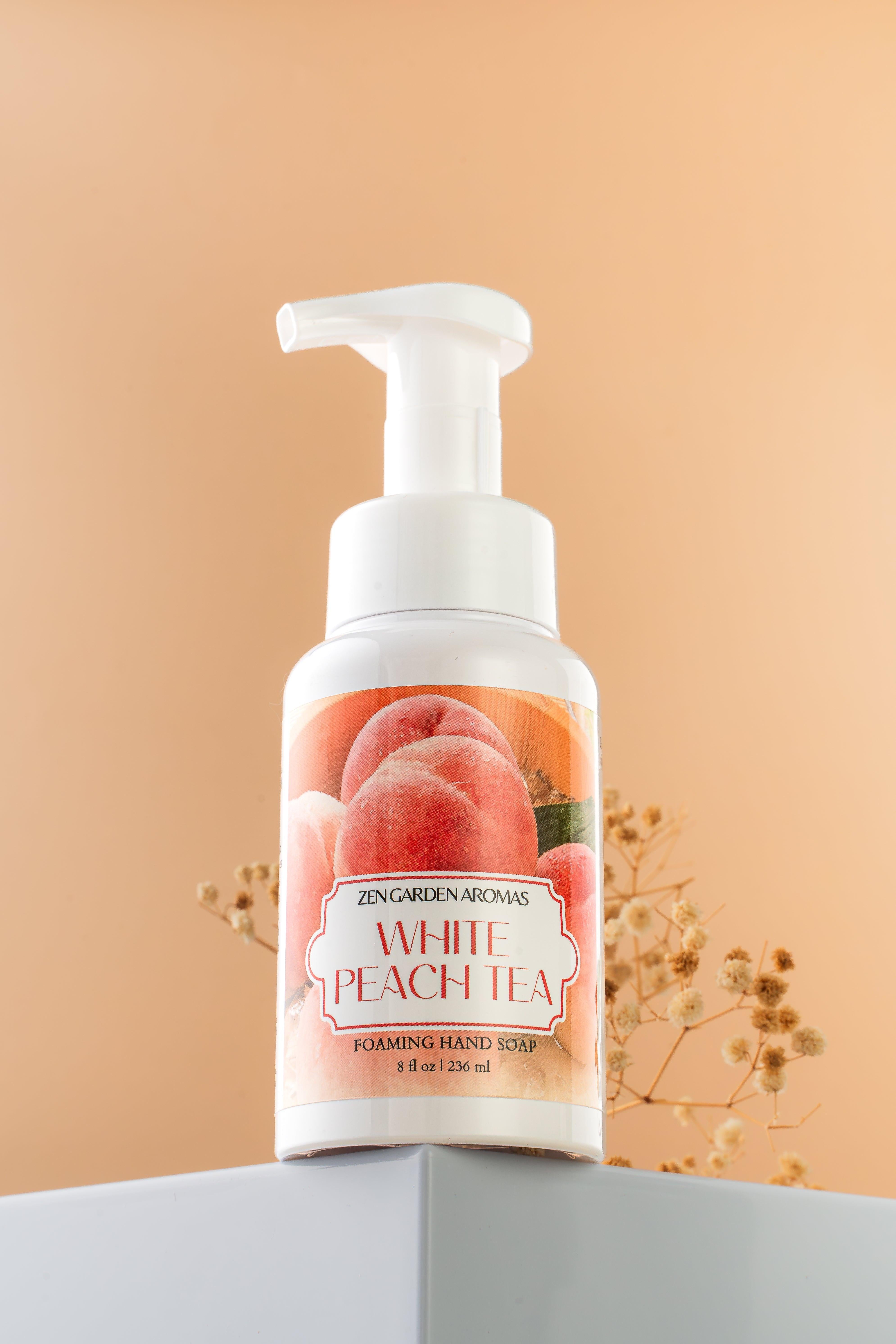 White Peach Tea Foaming Soap – Zen Garden Aromas