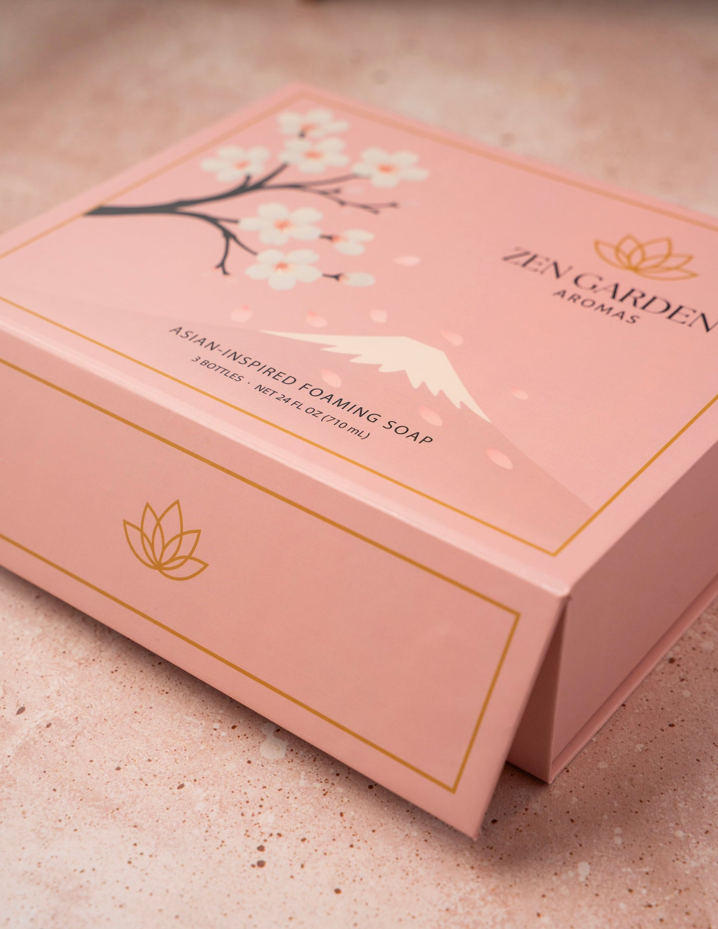 Luxury Foaming Hand Soap Gift Box | Cherry Blossom Design