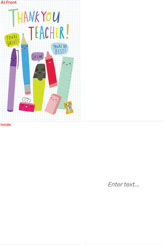 Teacher Appreciation Cards image 1