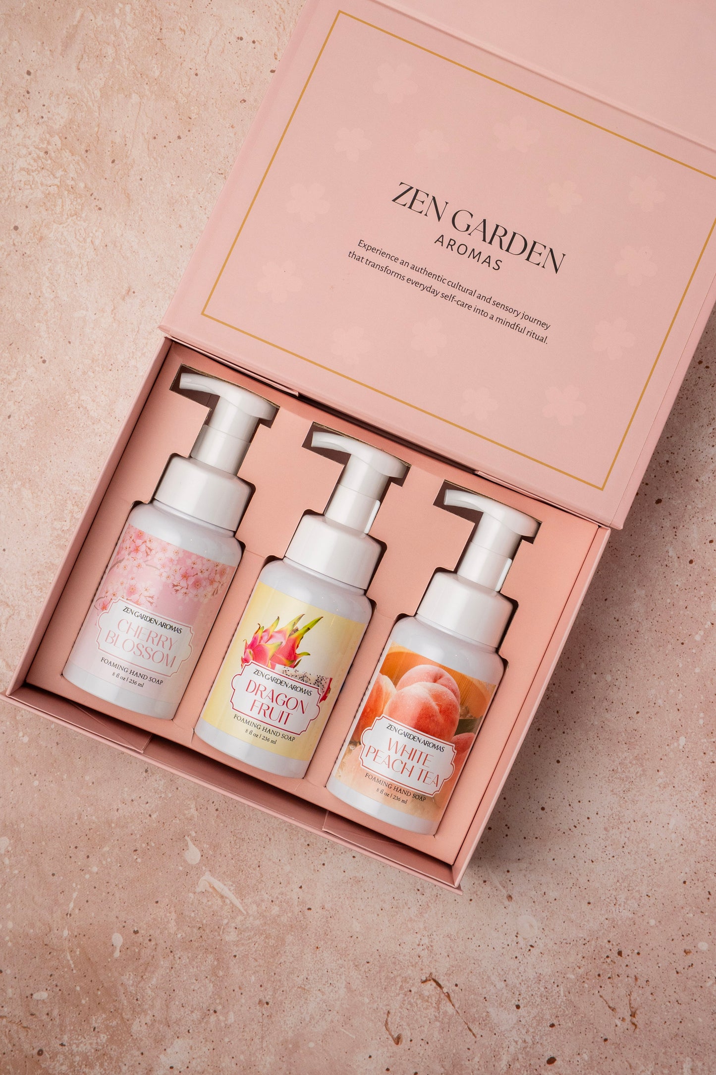 Luxury Foaming Hand Soap Gift Box | Cherry Blossom Design