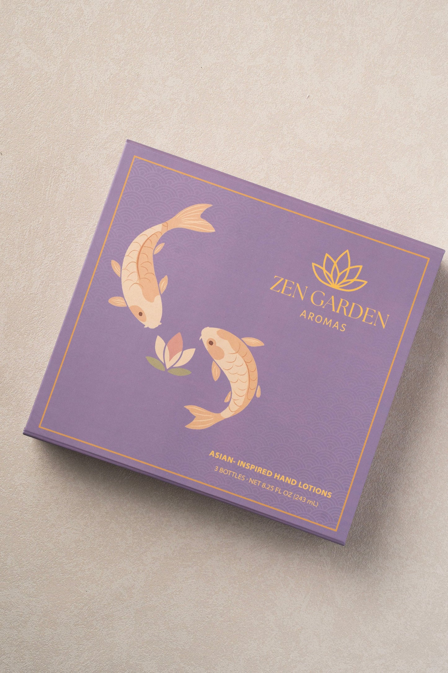 Moisturizing Lotion Gift Box | Koi Pond Design (Choose 3 Scents).