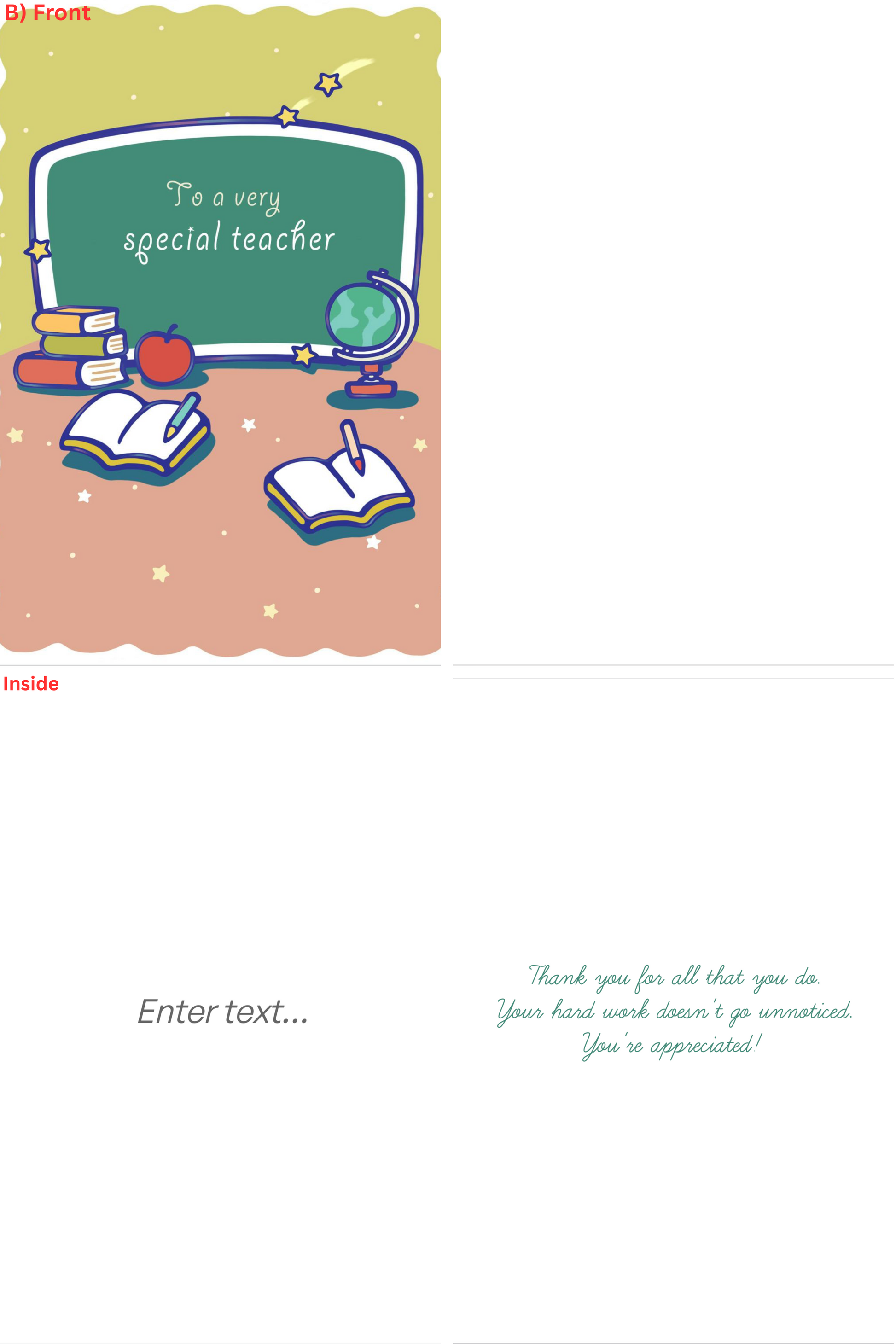 Teacher Appreciation Cards image 2